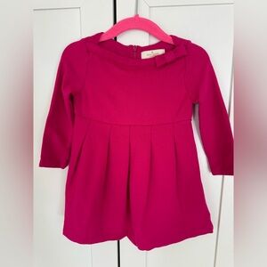 Kate Spade Hot Pink Long Sleeve Dress Infant Baby Girl 12 Months